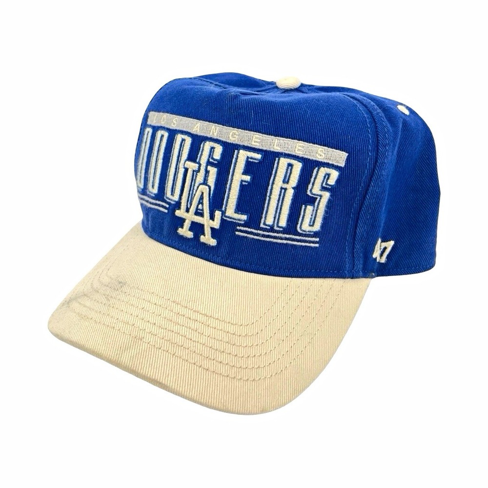 '47 Los Angeles Dodgers MLB Blue/Beige Adjustable Snapback Cap Hat One Size